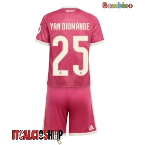 Real Madrid Yan Diomande #25 Terza Maglia Bambino 2026-27 Manica Corta (+ Pantaloni corti)